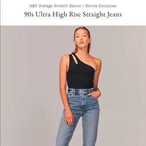 abercrombie & fitch straight jeans, brand new!